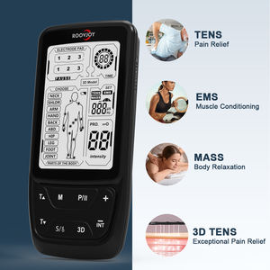 Dispositivo de Electroterapia 4 en <span class=keywords><strong>1</strong></span> con 2 Canales Ajustables Independientemente, Modo 3D+TENS+EMS+Masaje - Product Image 4