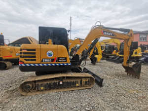 Excavadora Pequeña Sany 60C de 6 Toneladas Usada con Válvula Hidráulica Kawasaki y Capacidad de Cucharón de 0.4m - Product Image 3