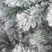 Künstlicher Weihnachtsbaum mit Warmweißem Licht, Faltbarem Ständer, für Innenräume, Feiertagsdekoration, Wohnzimmer-Deko