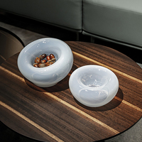 Digne burliness tact chambre décor pièce maîtresse cristal verre assiette de fruits bol rond