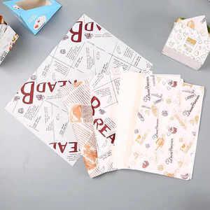 Carta per Alimenti Personalizzata Nera/Bianca 12x12, Carta Antigrasso per Sandwich, Carta Cerata per Hamburger, Patatine Fritte, Prodotti da Forno, Vendita all'Ingrosso - Product Image 2