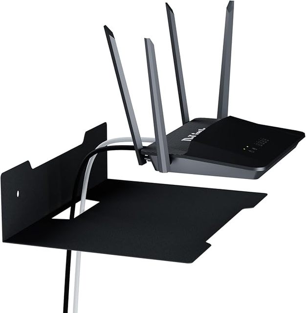 Floating Metal Wall Mount Shelf,Shelf for Projector,TV Cable Box,Router,Speaker,Sound Bar,Camera,Gaming,Decor Display