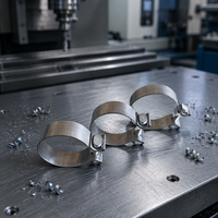 Colliers de serrage en acier inoxydable de type O de 3,0 pouces résistants à la corrosion, personnalisés OEM, pour échappement, colliers de serrage de tuyau, colliers de serrage à anneau O, simples