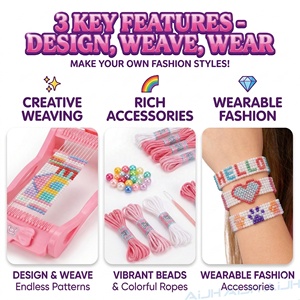 Kit de fabrication de bijoux AiJH, accessoires <span class=keywords><strong>pour</strong></span> bracelets perlés DIY, ensemble de <span class=keywords><strong>perles</strong></span> <span class=keywords><strong>pour</strong></span> la beauté, jouets <span class=keywords><strong>pour</strong></span> enfants, bracelets faits <span class=keywords><strong>à</strong></span> la main <span class=keywords><strong>pour</strong></span> filles, machine <span class=keywords><strong>à</strong></span> faire des bracelets, jouets - Product Image 4