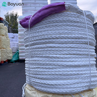 Cordage en polyester, polypropylène et nylon tressé Boyuan 8-12 brins, corde marine PP, corde d'amarrage pour bateau, filet de pêche flottant en nylon
