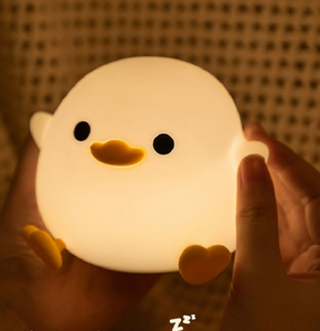<b>Small</b> Cartoon Tap control Duck Soft Silicone Night <b>Light</b> Creative Kawaii Decorative Bedroom desk Lamp for Kids Gift - Product Image 3