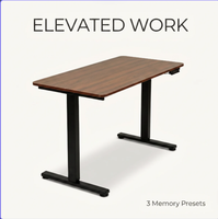Bureau électrique réglable en hauteur 120x60cm, affichage numérique, 3 mémoires, moteur silencieux inférieur à 55dB, levage 20mm/s, mémoire de position en cas de panne de courant
