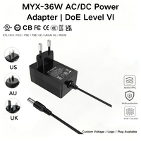 Adaptateur secteur MYIXI Kr Plug 5.24v 6.8a 36w 30w 240v 13v 2.5a 15v 2400ma Ac 50hz Dc Usbc 12v/3a(1m) jack 5.5mm X 2.5mm