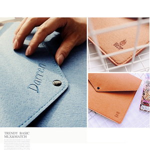 Custom LOGO Soft Leather Envelope File Bag Office Document Organizer Bag <strong>A4</strong> Size Water-Resistant Pu Leather <strong>Folder</strong> - Product Image 3