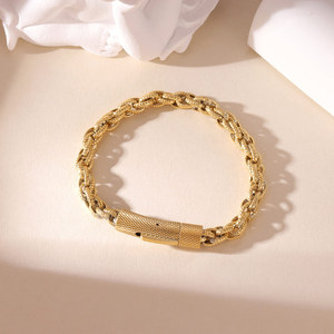 Vente chaude Titane Acier Hommes Fleur Panier Chaîne <span class=keywords><strong>Bracelet</strong></span> <span class=keywords><strong>Couple</strong></span> <span class=keywords><strong>Bracelet</strong></span> - Product Image 4