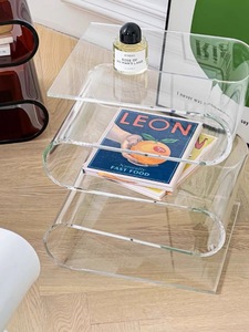 Lato trasparente acrilico diversi scaffali per camera <span class=keywords><strong>da</strong></span> letto per la casa nordica scaffale per riviste a forma speciale semplice - Product Image 5