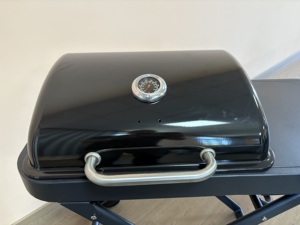 Table d'appoint pliable en métal moderne avec couvercle pratique à transporter <span class=keywords><strong>pour</strong></span> <span class=keywords><strong>terrasses</strong></span> extérieures Barbecue au gaz liquéfié Charrette à bras - Product Image 4