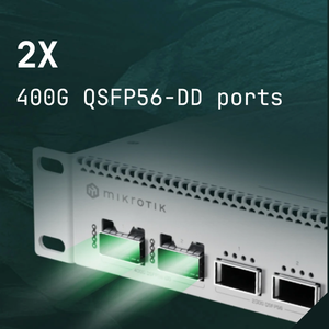 เราเตอร์ Mikrotik CRS812 DDQ พร้อมซีพียู 16 คอร์ หน่วยความจำ NAND 128MB รองรับ Wi-Fi แบบดูอัลแบนด์ 802.11ac/n พอร์ตสวิตช์ 4x25Gbps - Product Image 5