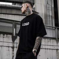 T-shirt uni à col rond 230 GSM 100 % coton pour homme et femme, coupe ample, personnalisation du logo, broderie, commande en gros OEM