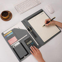Carpeta Multifuncional A4 de Cuero PU para Oficina, Almacenamiento de Documentos, Contratos, Libro de Firmas, Gerente KC521 China