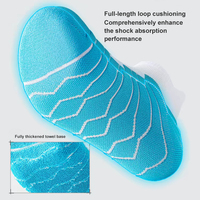 Chaussettes de sport professionnelles personnalisées avec prévention des odeurs et résistance à l'usure, chaussettes de course tricotées à compression ODM pour femmes et hommes
