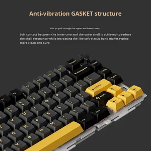 Tastiera Meccanica Forerunner <span class=keywords><strong>K75</strong></span> 75% Layout in Alluminio CNC, USB RGB Retroilluminata, Hot Swappable, Switch Neri, Dimensioni Complete, Inclinazione Regolabile per Gaming - Product Image 4