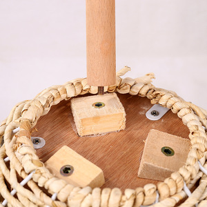 Artisanat rural en paille tressée, tissage de saule bleu, paniers à cadre, plantes en pot pour balcon, corde de maïs, écorce de maïs - Product Image 3