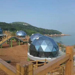 5m Glass Luxury Spherical Dome Camping <b>Tent</b> One Bedroom Starry Ceiling for Outdoor Hotel Homestays Private ZND01 Geodesic Domes - Product Image 6
