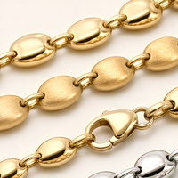 Collier chaîne à maillons martelés personnalisé en métal pour femme, cadeau de fête