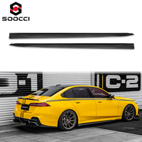 Alerón Lateral de Fibra de Carbono Estilo TAKD, Reemplazo de Alerón Lateral, Kit de Carrocería para BMW Serie 5 G60 G61 520i 530i 540i 2023-2027
