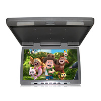 Moniteur de toit rabattable MP5 de voiture à grand écran HD LED de 22 pouces, lecteur vidéo multimédia, affichage 1080P, TV de voiture modifiée pour bus et camping-car