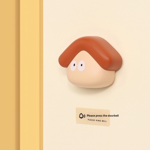 Timbre Inalámbrico Lucy <span class=keywords><strong>Pilu</strong></span>, Estilo Nórdico Adorable, para Uso en el Hogar, Baño o Dormitorio, con Botón y Alimentación por Batería - Product Image 1