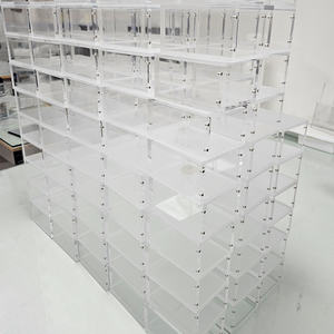 Sarung akrilik kotak penguat cipratan lipat Pokemon dengan tutup magnet kartu perdagangan pelindung Game TCG bening akrilik - Product Image 5