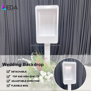 LEDA Cabine téléphonique carrée de haute qualité pour les événements Livre d'or floral pour la décoration d'événement et de mariage - Product Image 4