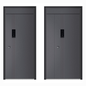 Wrought Iron Security <strong>Door</strong> with Fire Prevention Modern <strong>Design</strong> Black/Copper Finish for Supermarket &amp; Farmhouse Exterior Entry - Product Image 5