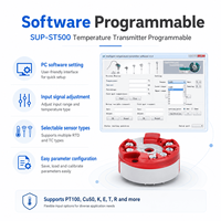 Sensor Suhu Tinggi SUP-ST500 Struktur Bulat Ringkas Transmisi Suhu Industri Stabilitas Tinggi