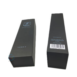 Commercio all'ingrosso bottiglia di <span class=keywords><strong>vodka</strong></span> imballaggio nero di cartone scatola magnetica - Product Image 3