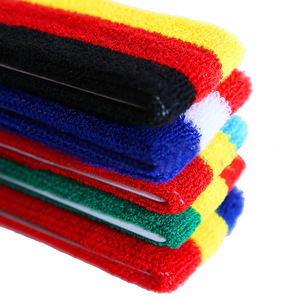 Custom Logo High Elastic Terry Cloth Sports Basketball Headband Exercise Tennis Sweatband Cotton <strong>Wristbands</strong> Sweat Head Band Set - Product Image 4