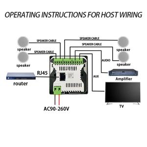 Unterstützung für Wand verstärker Android 10.0 & Sprach steuerung 4 "Touchscreen Heimkino Stereo Sound Wand verstärker Remote Music - Product Image 6