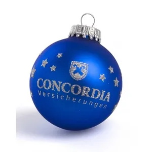 Palla di Natale in vetro soffiato personalizzata per merchandising - Product Image 1