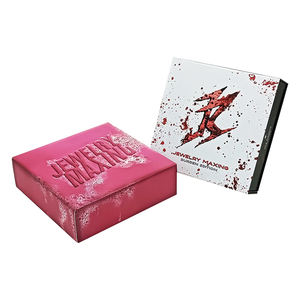 Boîte à bijoux magnétique en carton personnalisée, boîte cadeau pour bagues, pendentifs, colliers, emballages de bijoux, boîte à bijoux en carton - Product Image 3