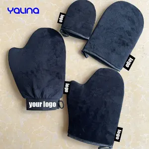 2024 Vegan Tan Mitt Gloves Self Deluxe Private Label Beauty Tanning Oil Use Tools Tanning Lotion Applicator Mitt For Adults