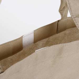 Bolsa plana de malla estampada color té con leche_Bolsa de compras ecológica no tejida - Product Image 4