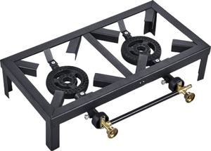 Portable Single Burner Cast Iron RV Outdoor <strong>Gas</strong> Stove Black LPG <strong>Barbecue</strong> Grilling Stand Powder Coated for Household Hotels - Product Image 3