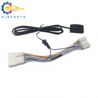 Connecteur 28 broches pour voiture Décodeur vidéo Câblage complet avec interrupteur Adaptateur Harnais Câble pour Toyotas Car DVD