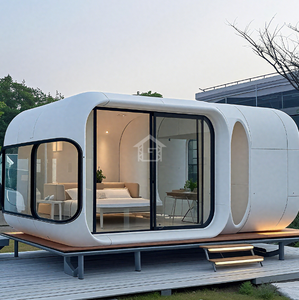 Smart Apple Cabin Maison de travail Bureau Pod Structure en acier Panneau sandwich Conception préfabriquée Facile Personnalisez votre <span class=keywords><strong>espace</strong></span> - Product Image 2