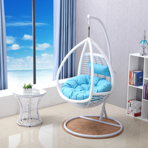 <span class=keywords><strong>Sedia</strong></span> a dondolo moderna in metallo con cuscino, in rattan intrecciato, per patio, giardino, <span class=keywords><strong>balcone</strong></span>, villa, cortile, <span class=keywords><strong>sedia</strong></span> sospesa <span class=keywords><strong>da</strong></span> esterno - Product Image 6