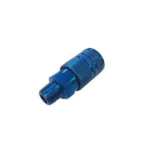 Blue Pneumatic Quick Coupling 1/4 Npt External Thread Connector For Air Tools - Product Image 2