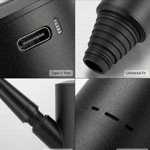 Kit de démarrage pour chicha électrique, mini pompe à fumée portable pour chicha avec embouts détachables et batterie rechargeable USB C - Product Image 4