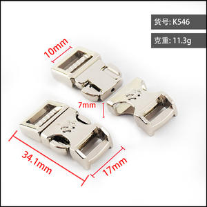 Boucle métallique pour animaux de compagnie 10 mm réglable en alliage de zinc couleur unie, accessoires de collier pour chien, quincaillerie pour sacs à dos - Product Image 3