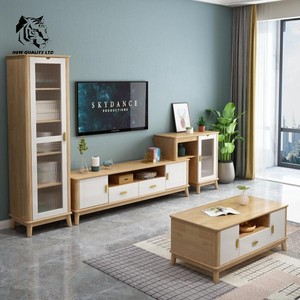 China Wholesale Great Price Custom Logo Stock Ready Ship Modern <b>Solid</b> <b>Wood</b> Coffee Table New Fashion Living Room Furniture - Product Image 5