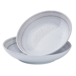 أطباق ميلامين مستديرة ضحلة للمطاعم مقاس 9.2 بوصة غير قابلة للكسر مطبوعة حسب الطلب بالجملة - Product Image 1