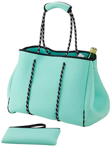 Mode chine rayure toile néoprène léger <span class=keywords><strong>Carven</strong></span> sac personnalisé impérial sacs à main pour femmes/dame/filles - Product Image 5