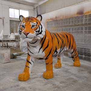 Scultura di <span class=keywords><strong>Tigre</strong></span> a Grandezza Naturale in Resina, Ornamento <span class=keywords><strong>da</strong></span> Tavolo in Stile Nordico, Decorazione per la Casa, Artigianato Artistico Astratto - Product Image 2