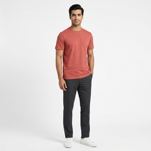 T-shirt streetwear coupe classique, uni, respirant, col rond, 280 g/m², poids lourd, personnalisable - Product Image 1